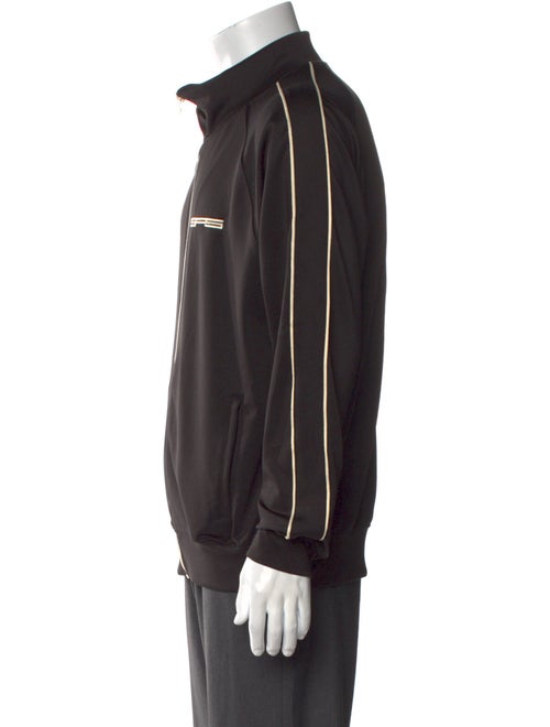 Sp5der Graphic Print Mock Neck Cardigan