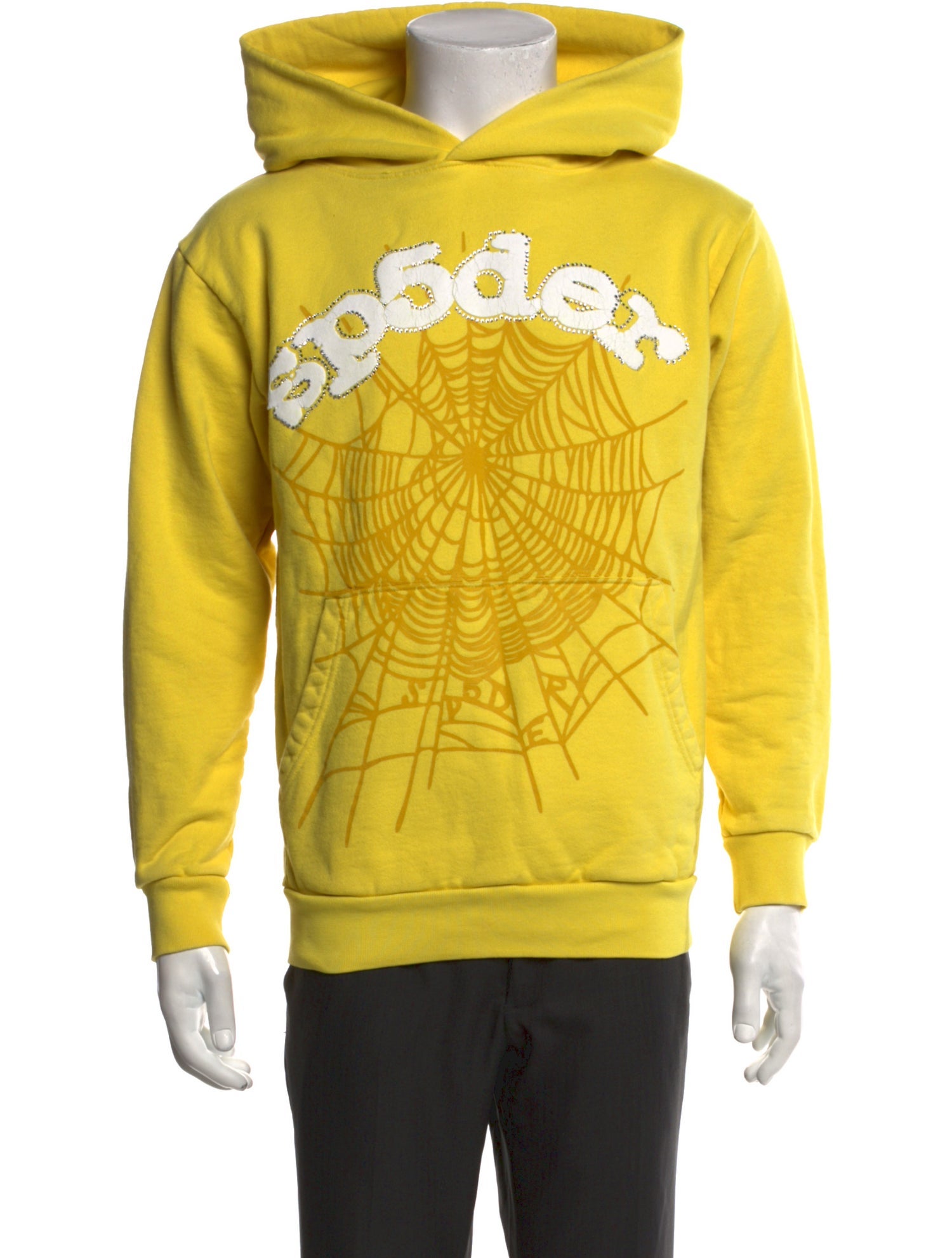 Sp5der Graphic Print Crew Neck Hoodie