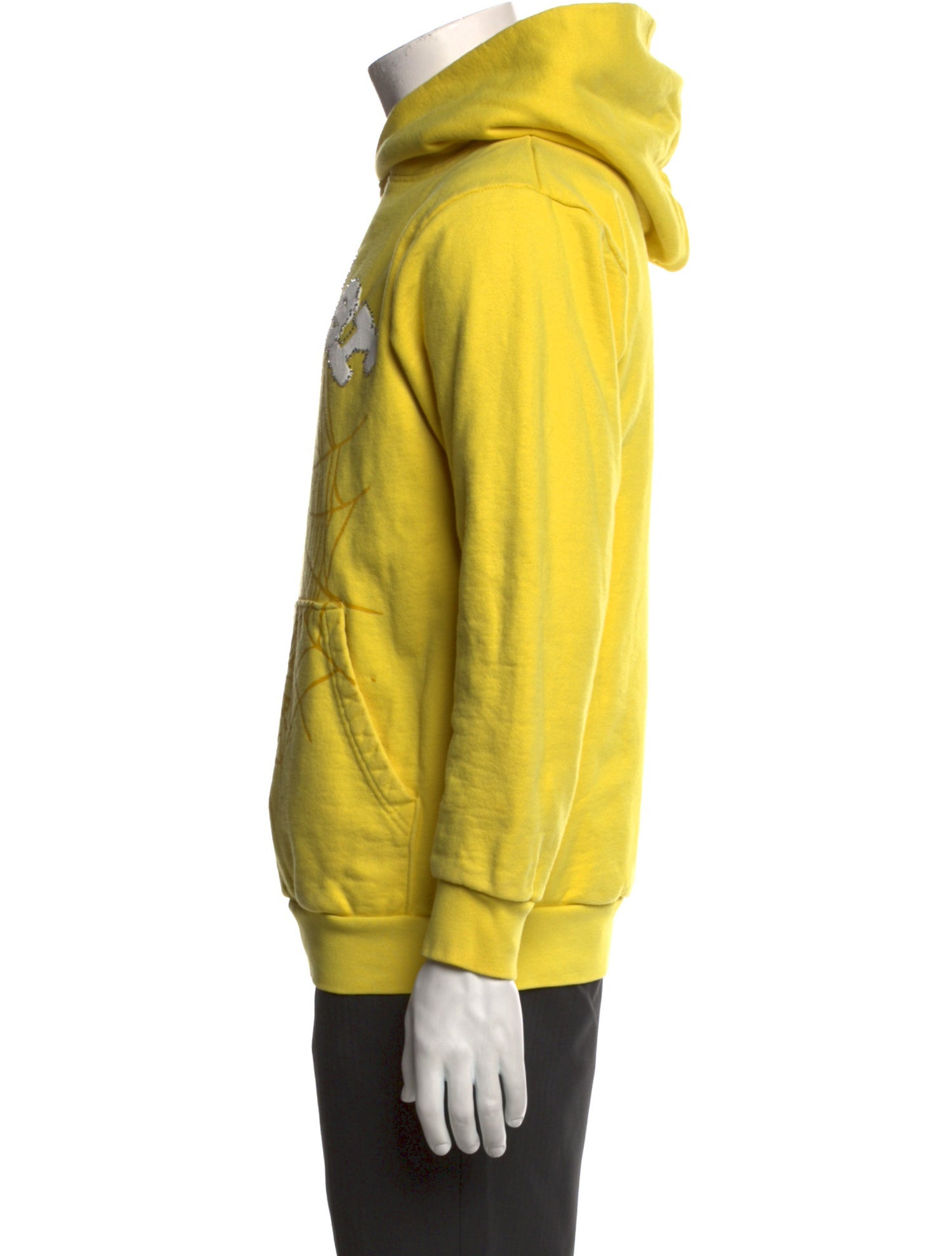 Sp5der Graphic Print Crew Neck Hoodie