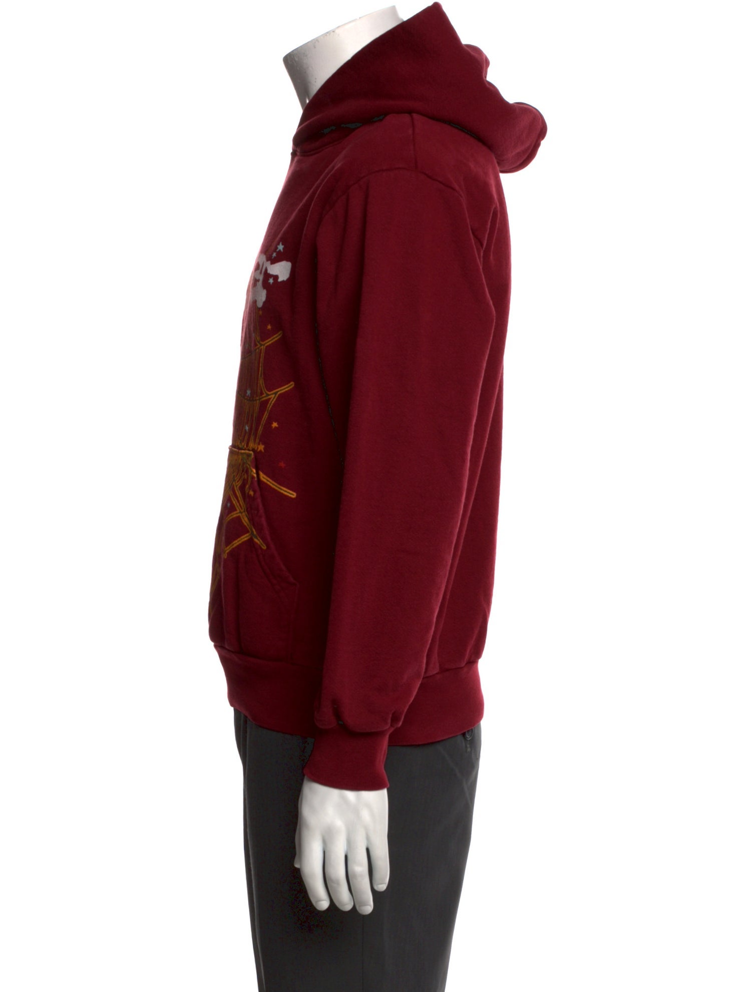 Sp5der Graphic Print Crew Neck Hoodie