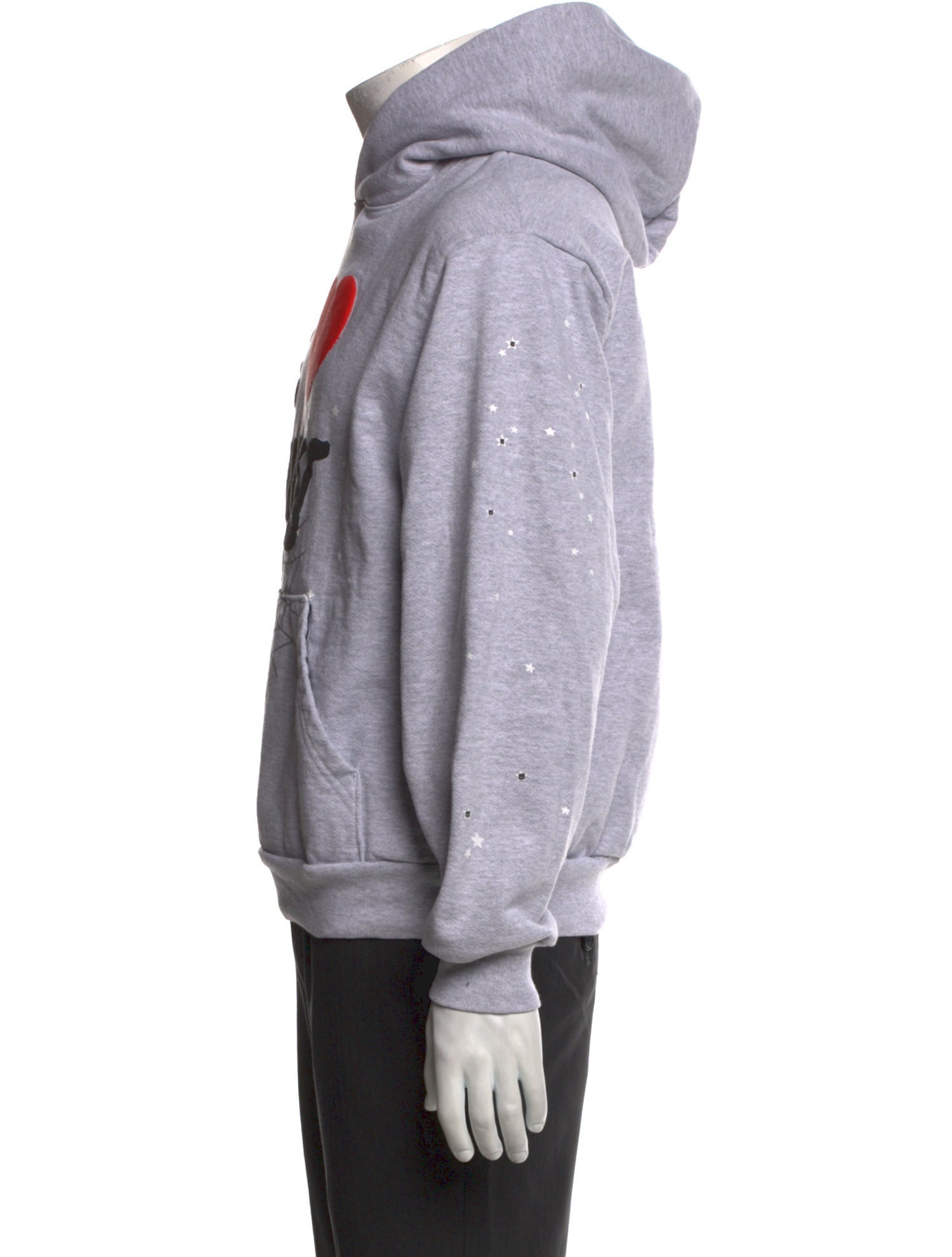 Sp5der Graphic Print Crew Neck Hoodie