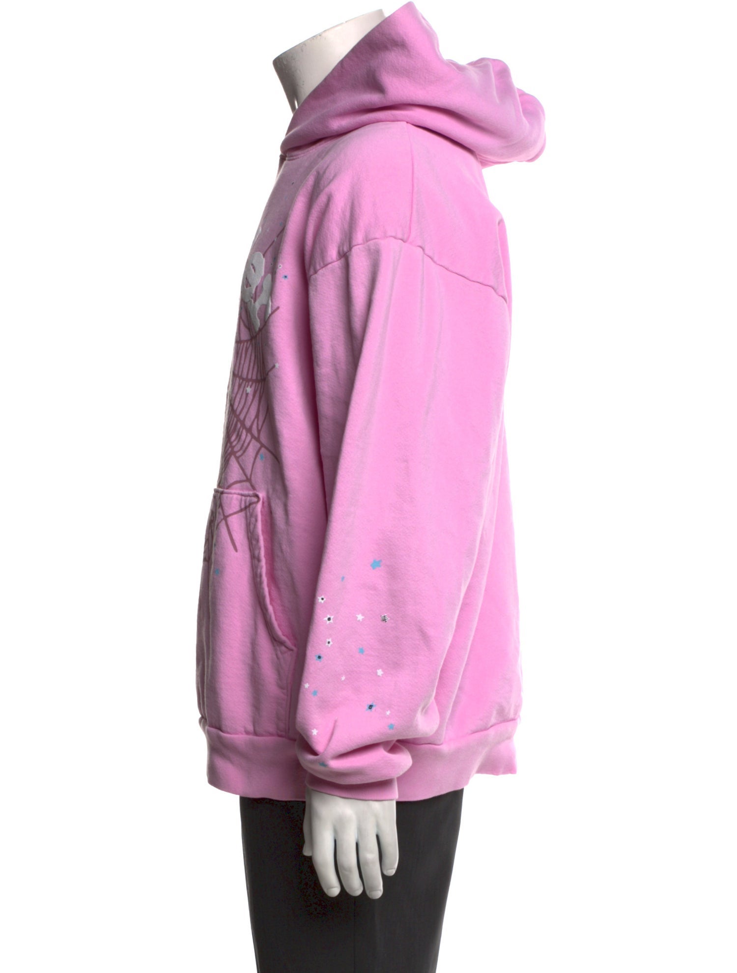 Sp5der Graphic Print Crew Neck Hoodie
