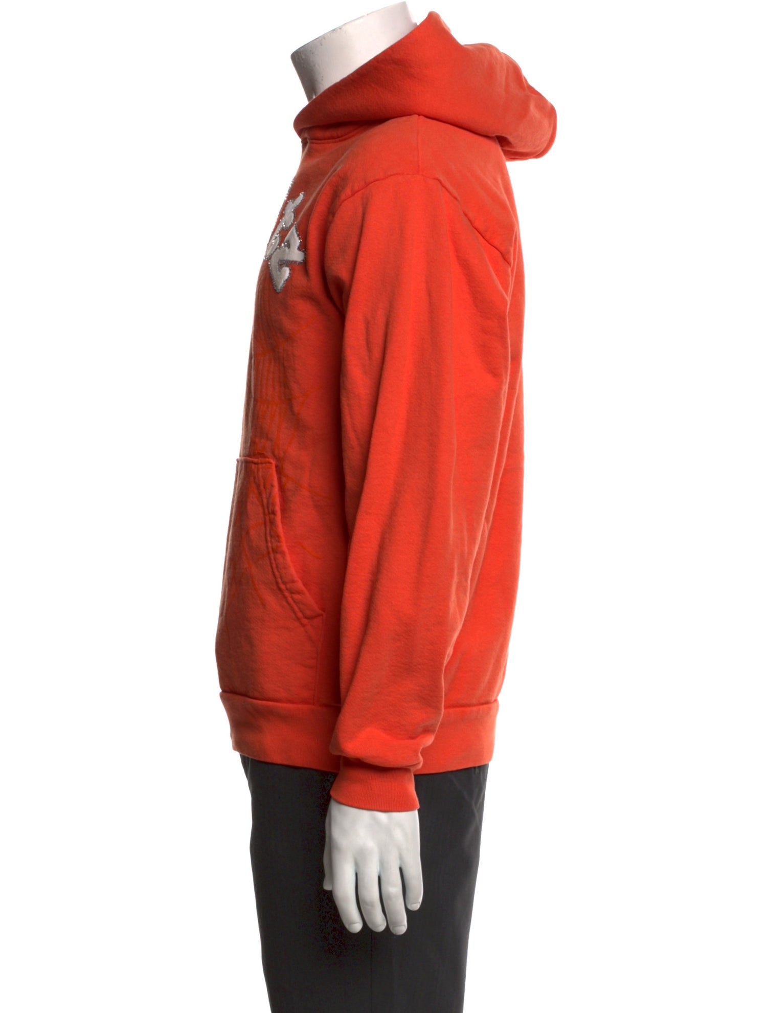 Sp5der Graphic Print Crew Neck Hoodie