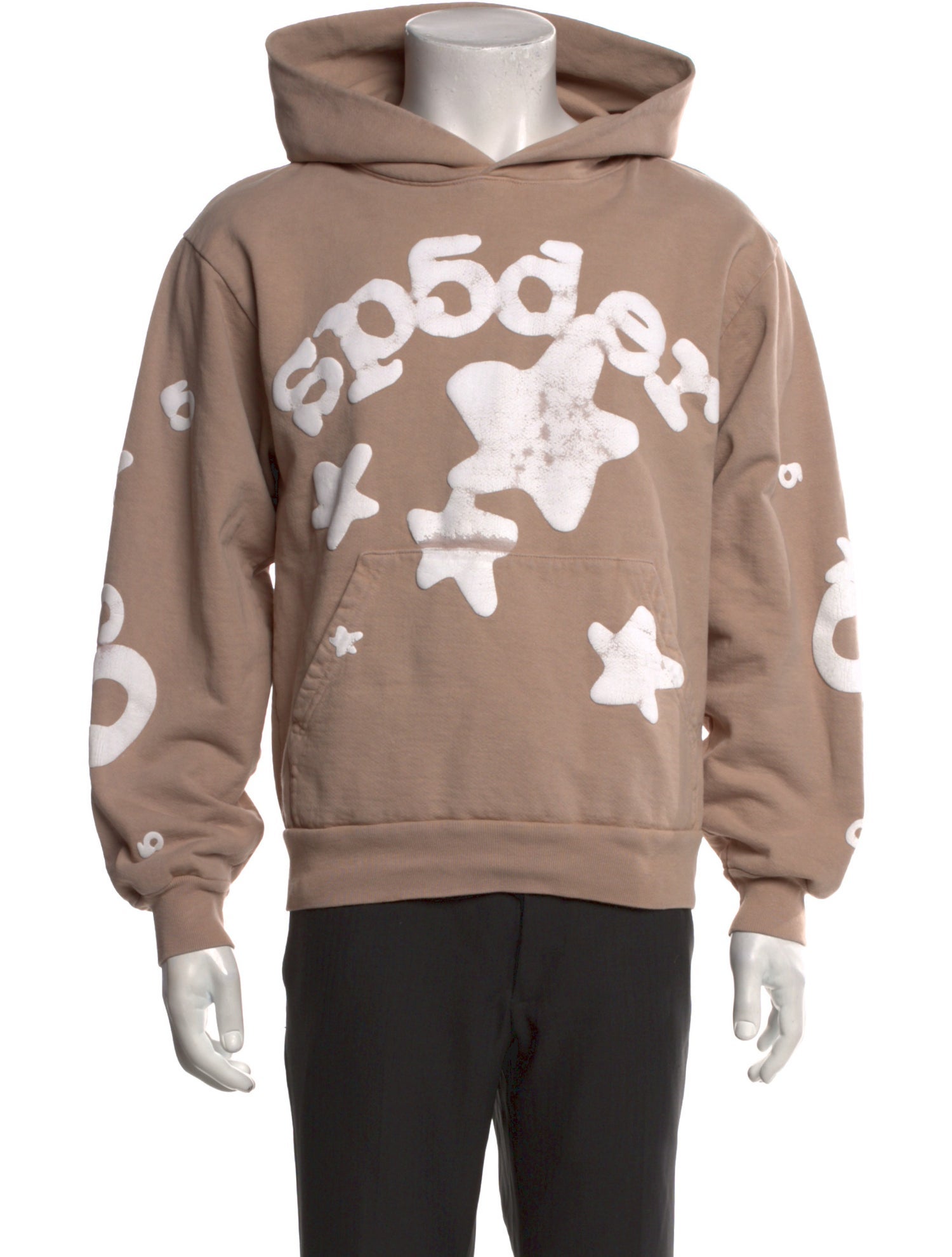 Sp5der Graphic Print Crew Neck Hoodie