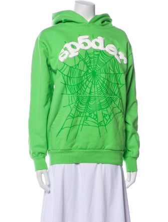 Sp5der Graphic Print Crew Neck Sweatshirt