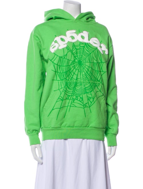 Sp5der Graphic Print Crew Neck Sweatshirt