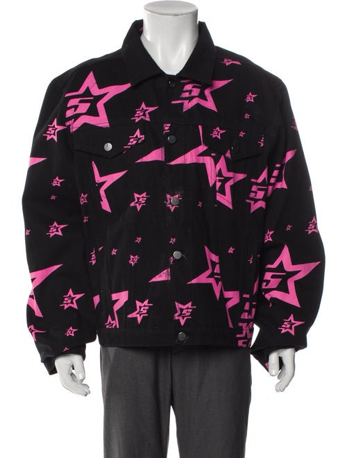 Sp5der Printed Trucker Jacket