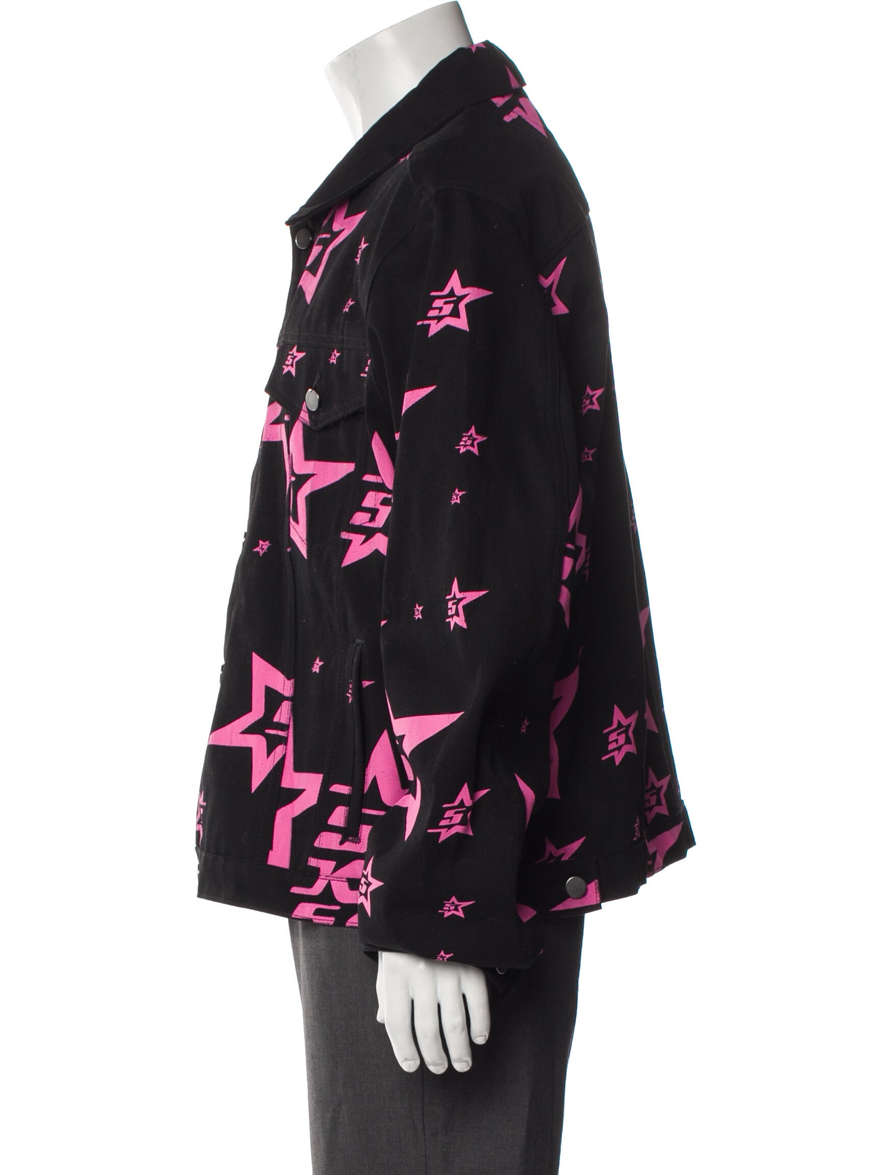 Sp5der Printed Trucker Jacket