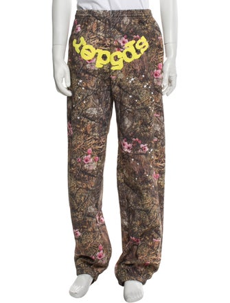 Sp5der Floral Print Crew Neck Sweatshirt