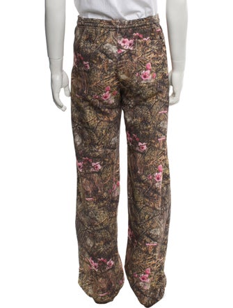 Sp5der Floral Print Crew Neck Sweatshirt