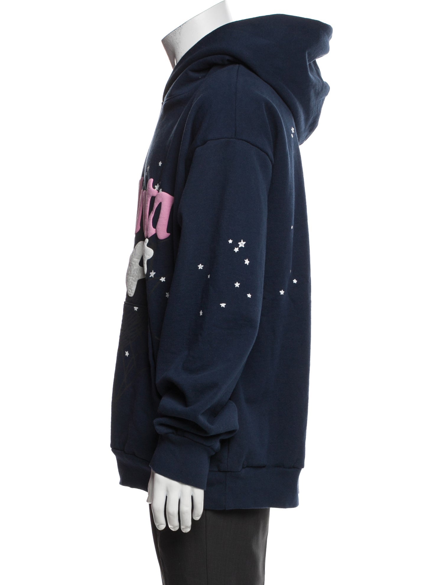 Sp5der Graphic Print Crew Neck Hoodie