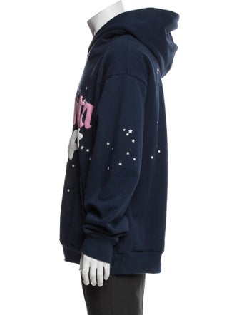 Sp5der Graphic Print Crew Neck Hoodie