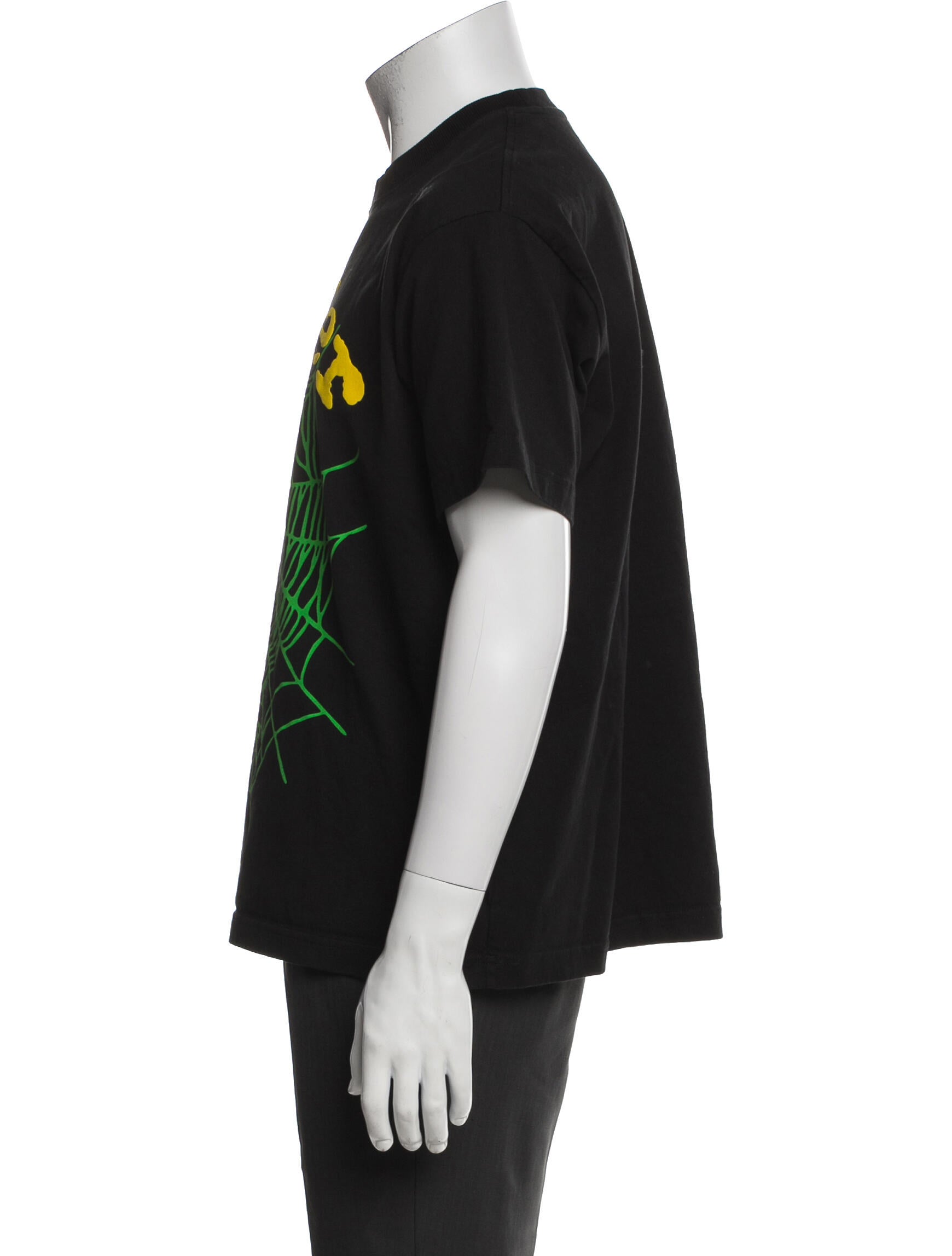 Sp5der Graphic Print Crew Neck T-Shirt