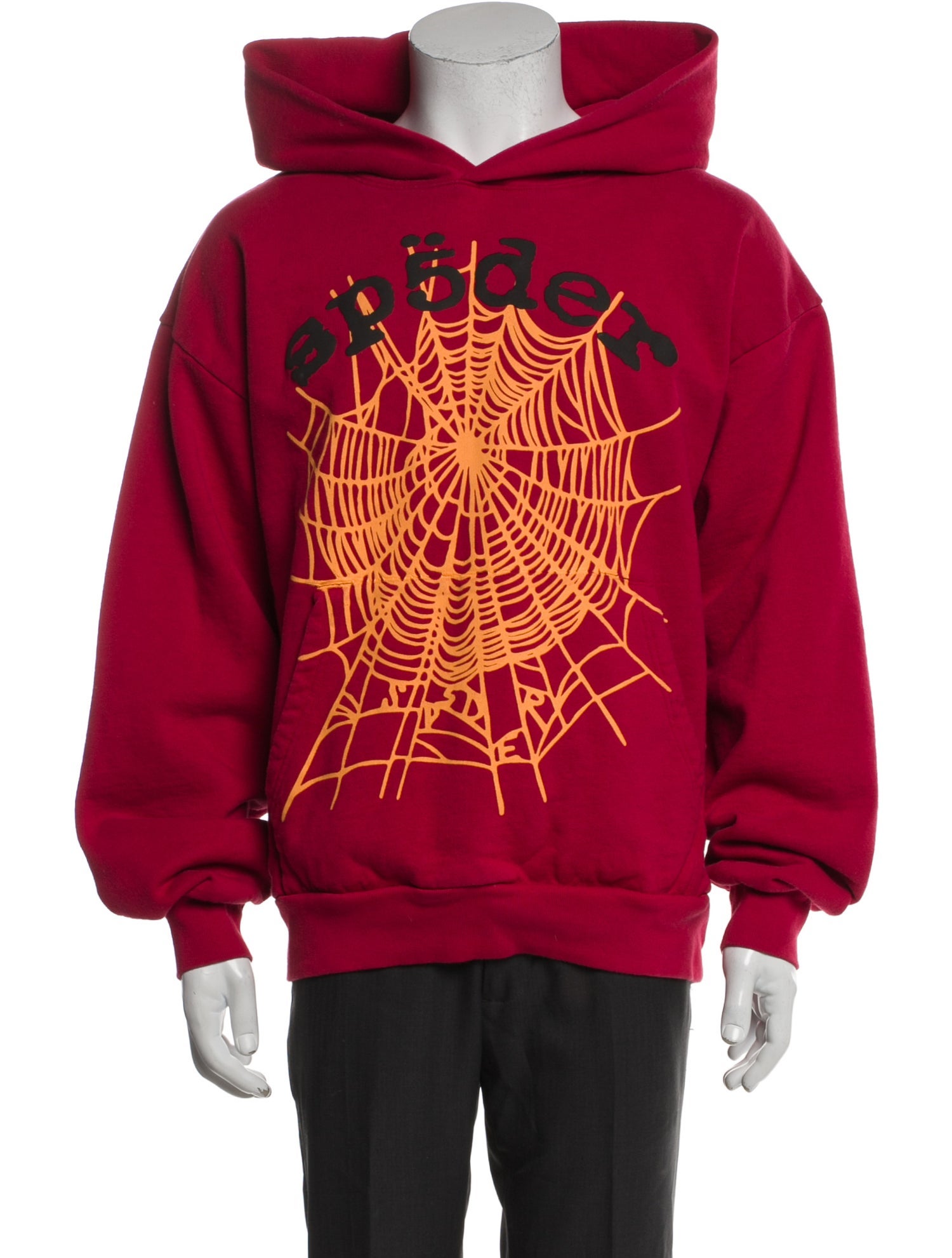 Sp5der Graphic Print Crew Neck Hoodie