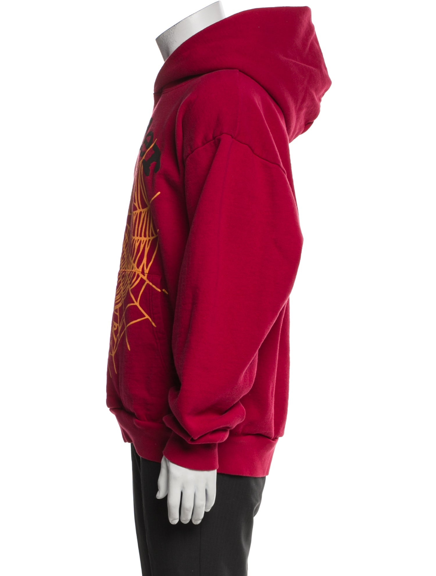 Sp5der Graphic Print Crew Neck Hoodie