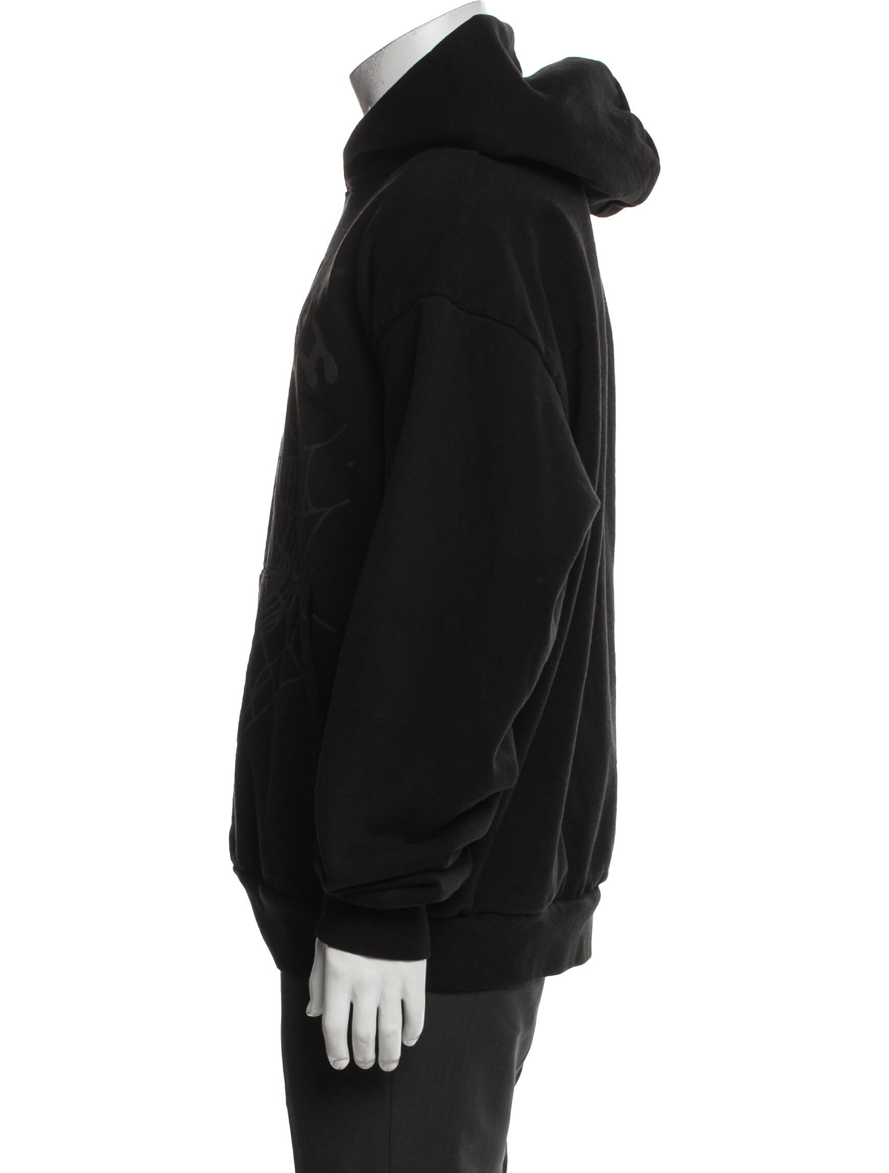 Sp5der Graphic Print Crew Neck Hoodie