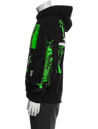 Sp5der Graphic Print Crew Neck Hoodie