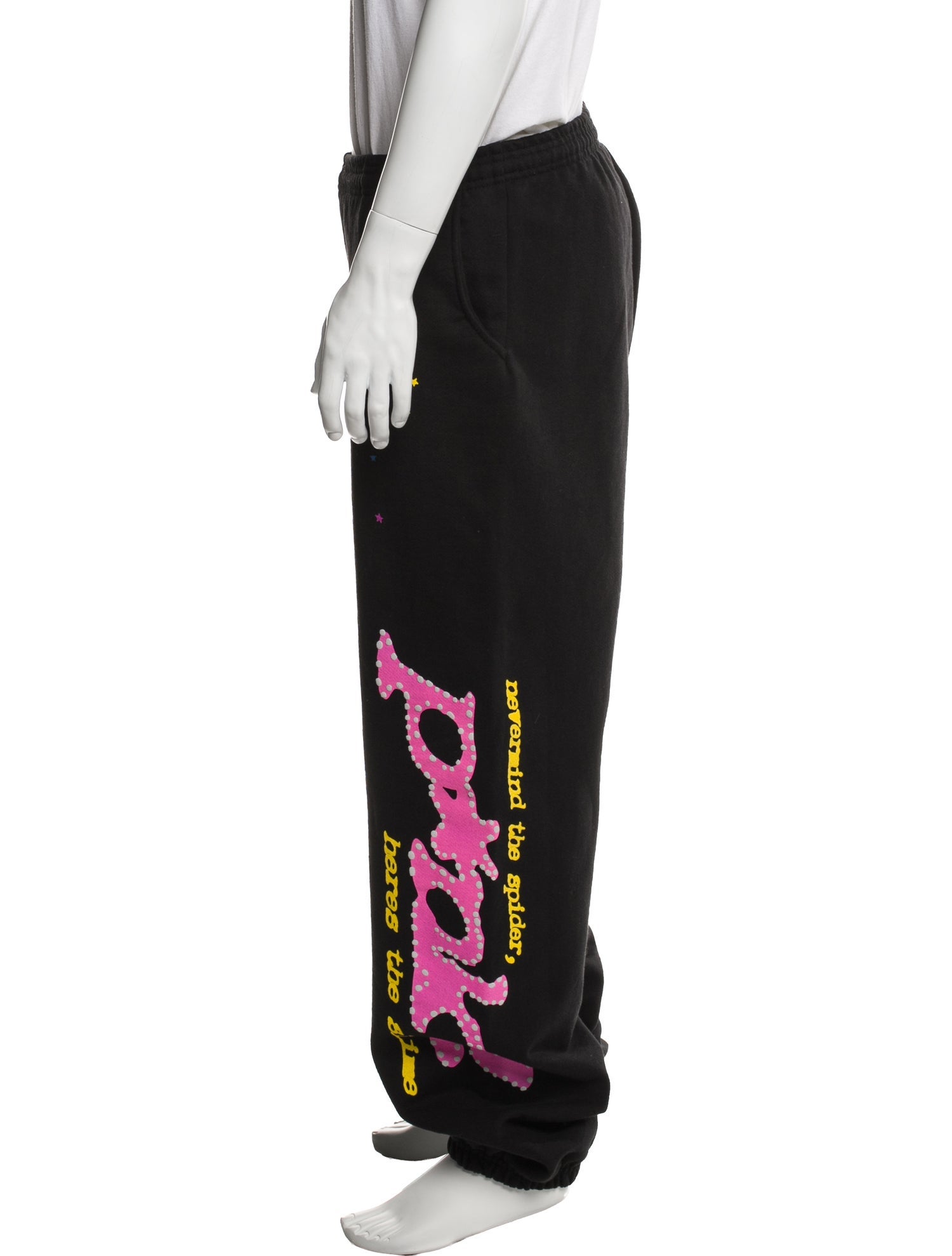 Sp5der Graphic Print Lounge Bottoms