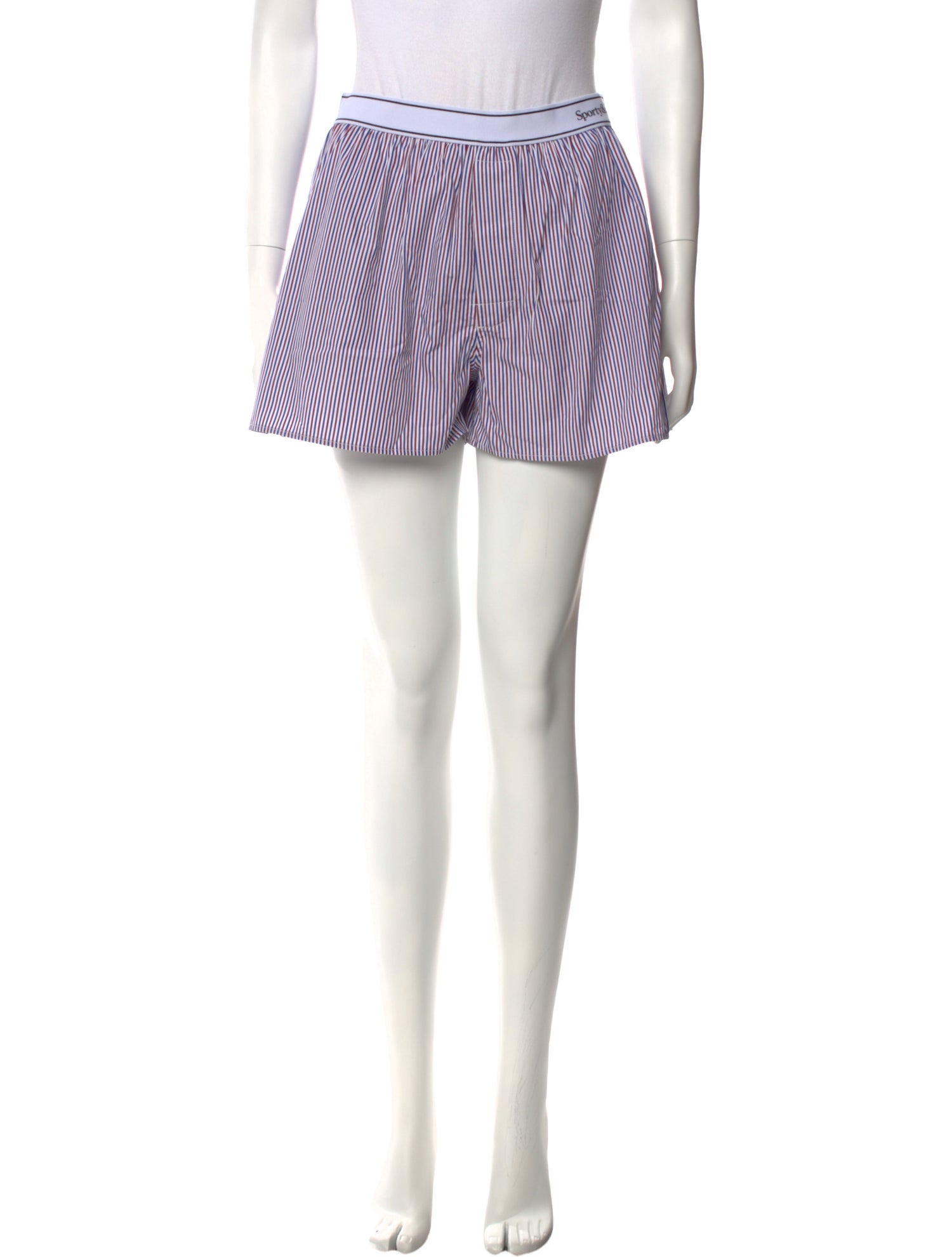Sporty & Rich Striped Mini Shorts