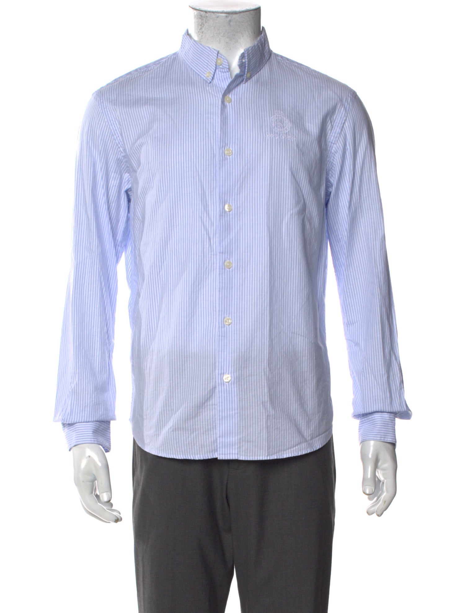 Sporty & Rich Striped Long Sleeve Shirt