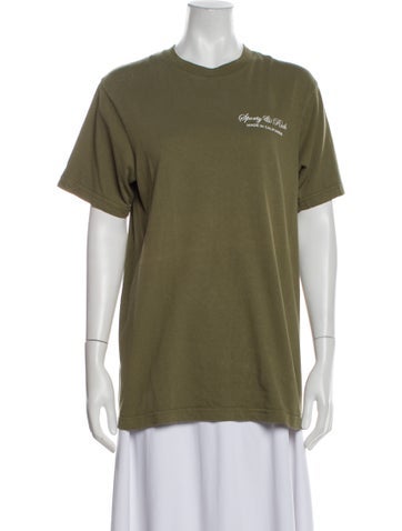 Sporty & Rich Tops Graphic Print Crew Neck T-Shirt S