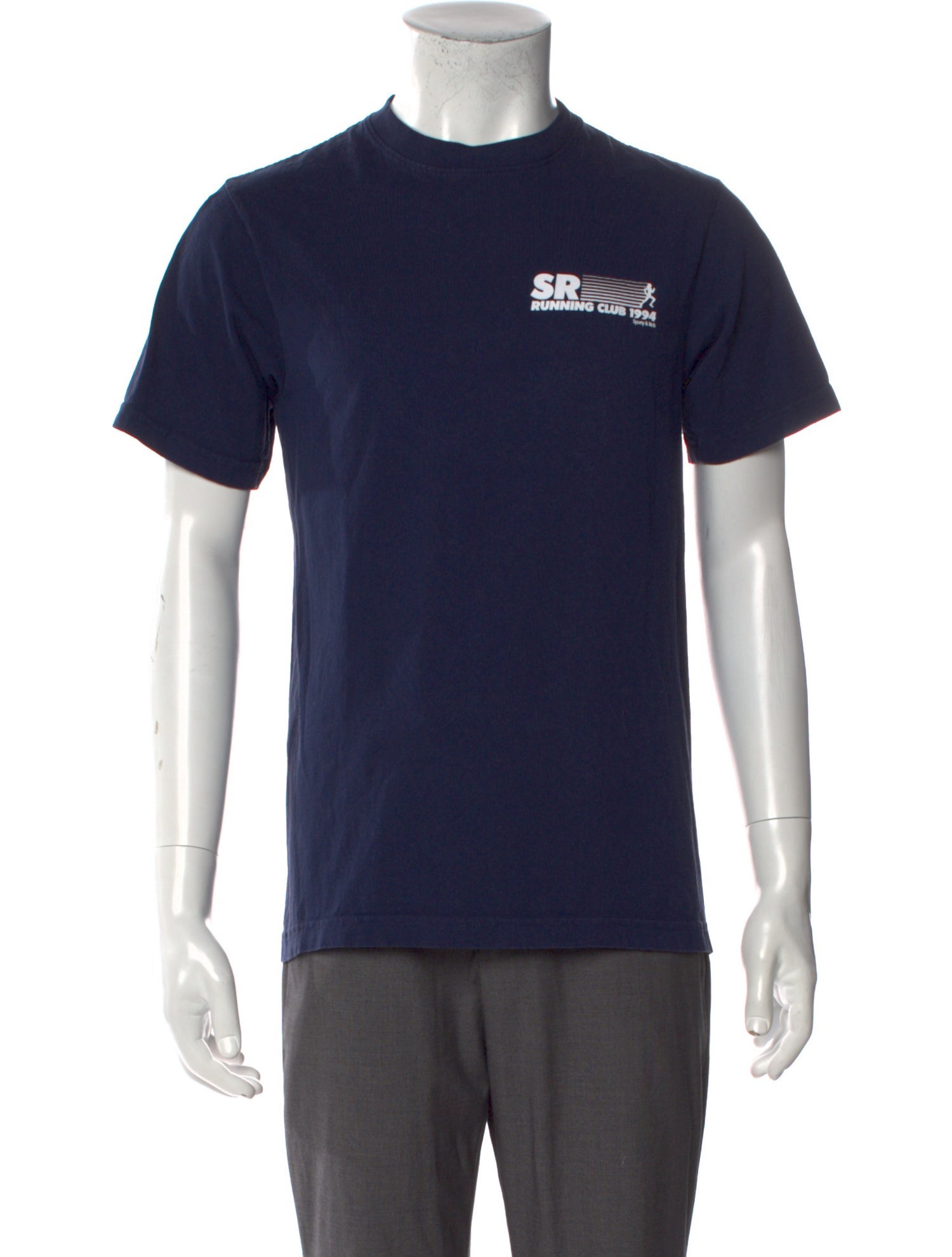 Maison Margiela Graphic Print Crew Neck T-Shirt - Blue T