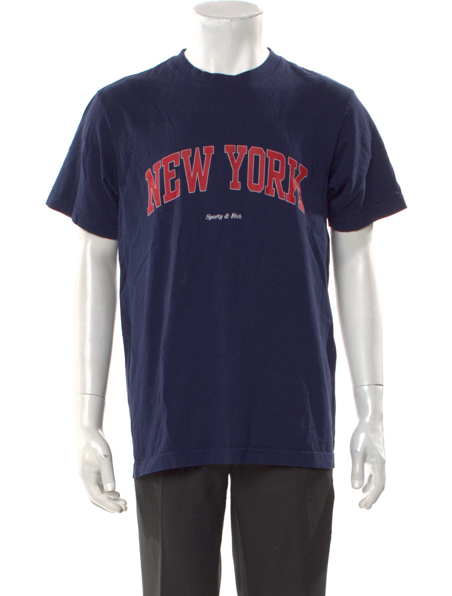 Sporty & Rich Graphic Print Crew Neck T-Shirt