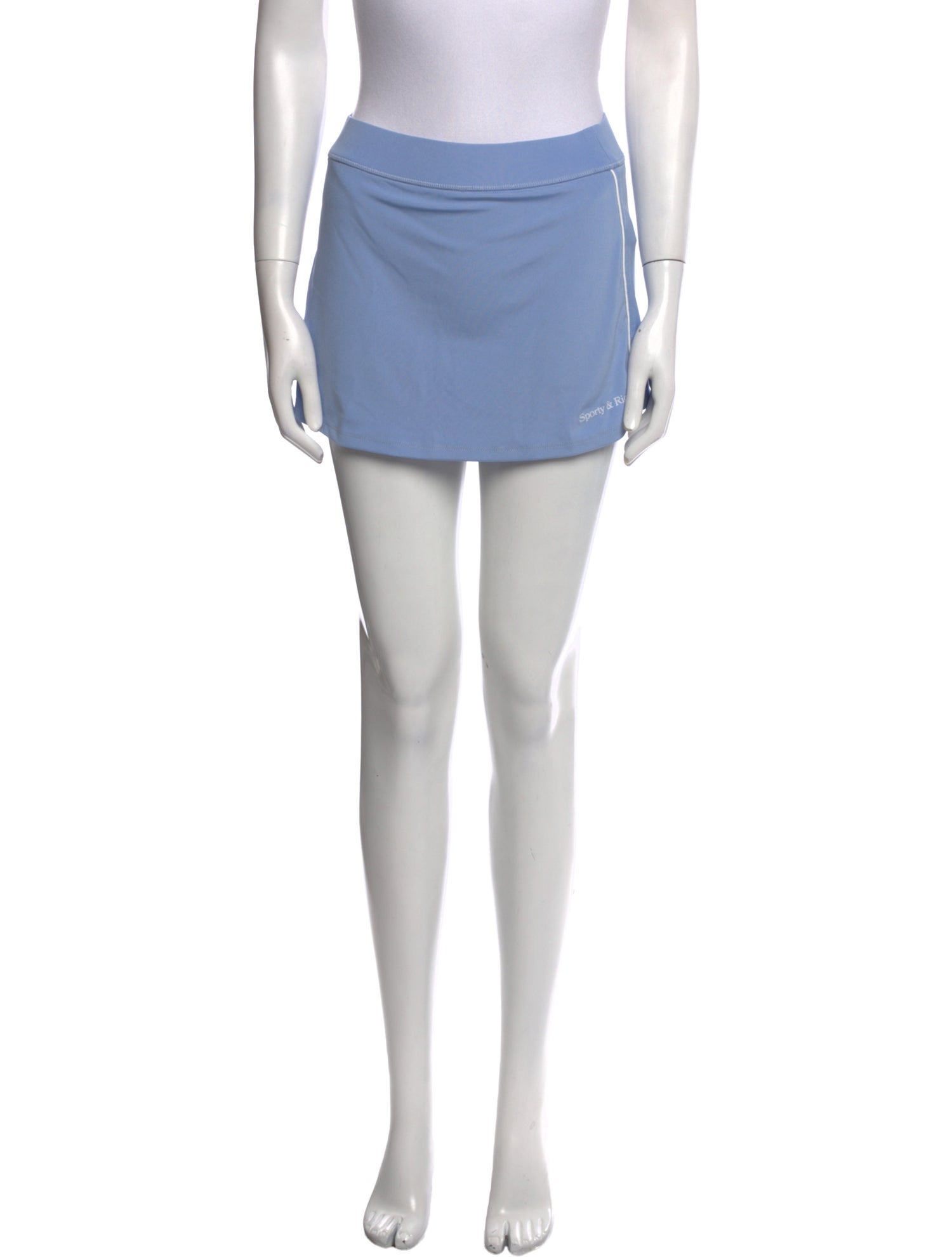 Sporty & Rich Pleated Accents Mini Skirt