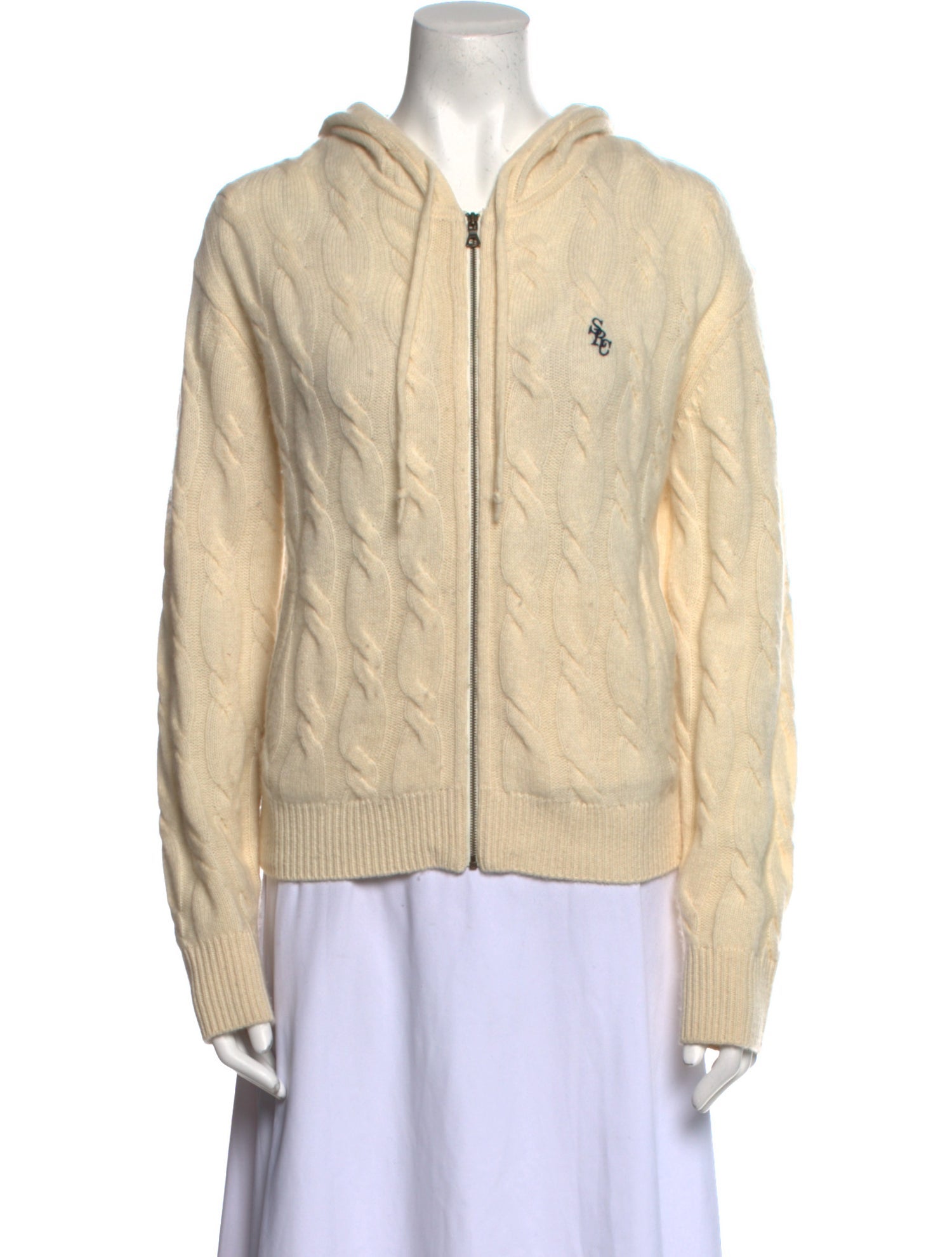 Sporty & Rich Cashmere Crew Neck Sweater
