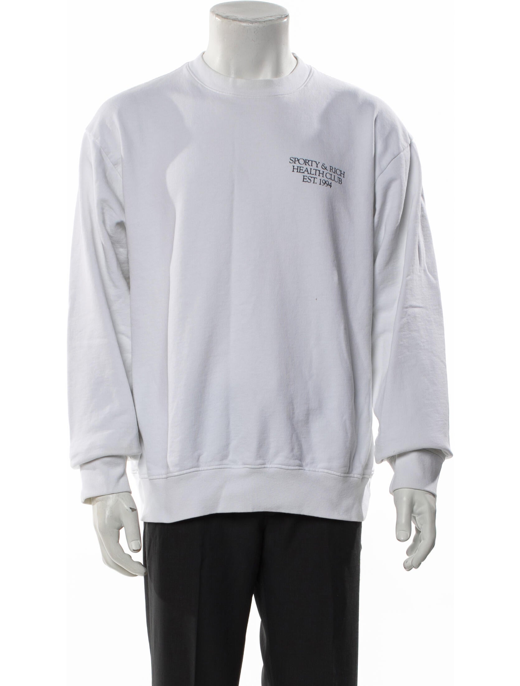 Sporty & Rich Graphic Print Crew Neck Sweatshirt