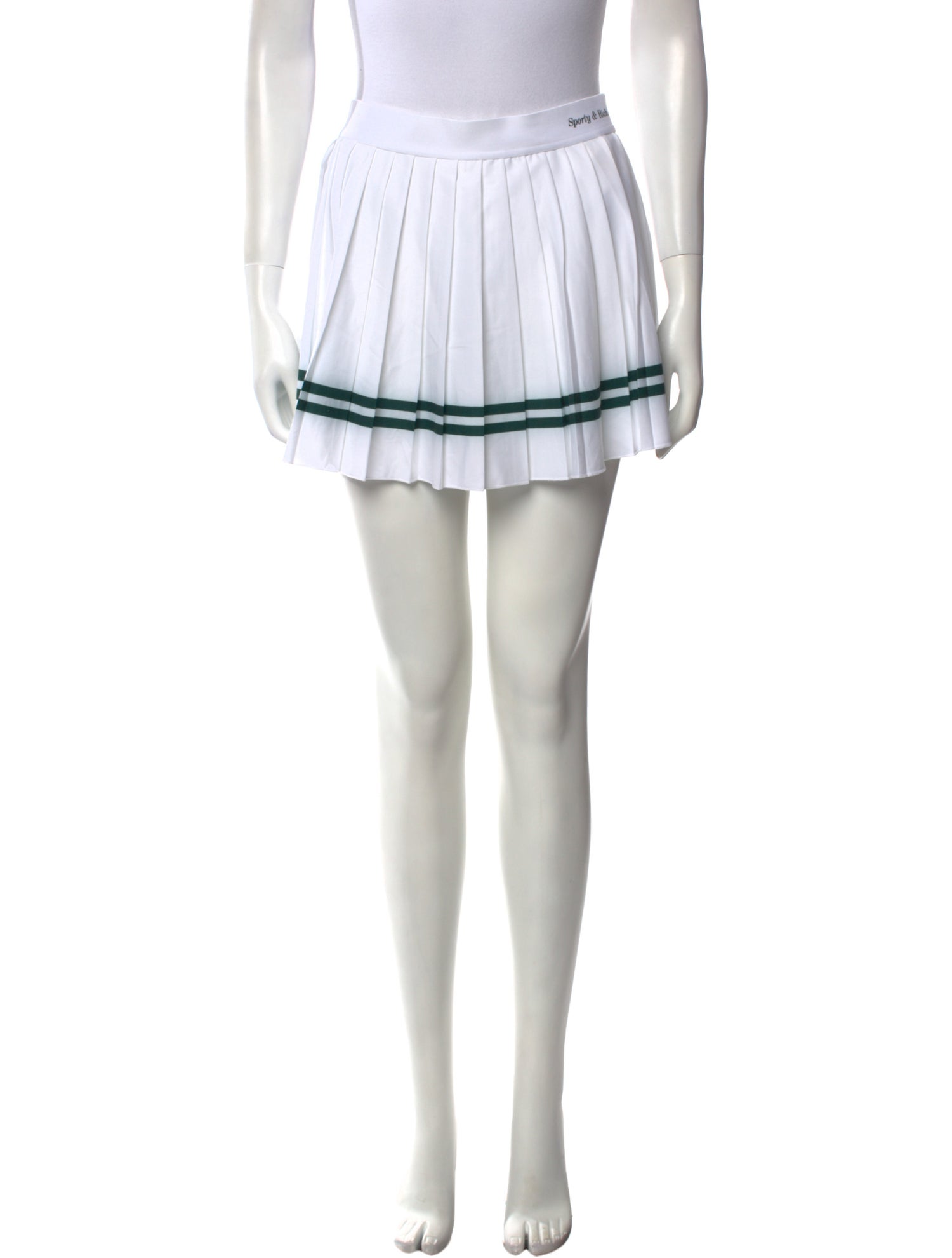 Sporty & Rich Striped Mini Skirt