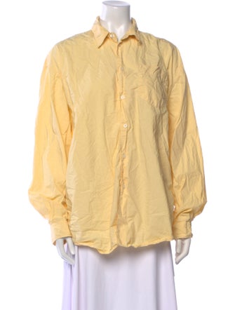 Sporty & Rich Long Sleeve Button-Up Top