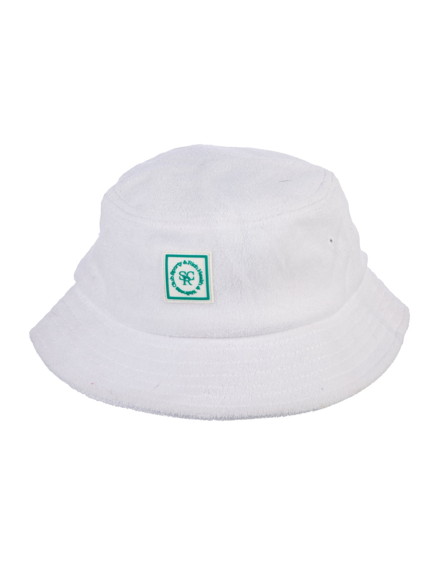 Sporty & Rich white sponge material bucket hat