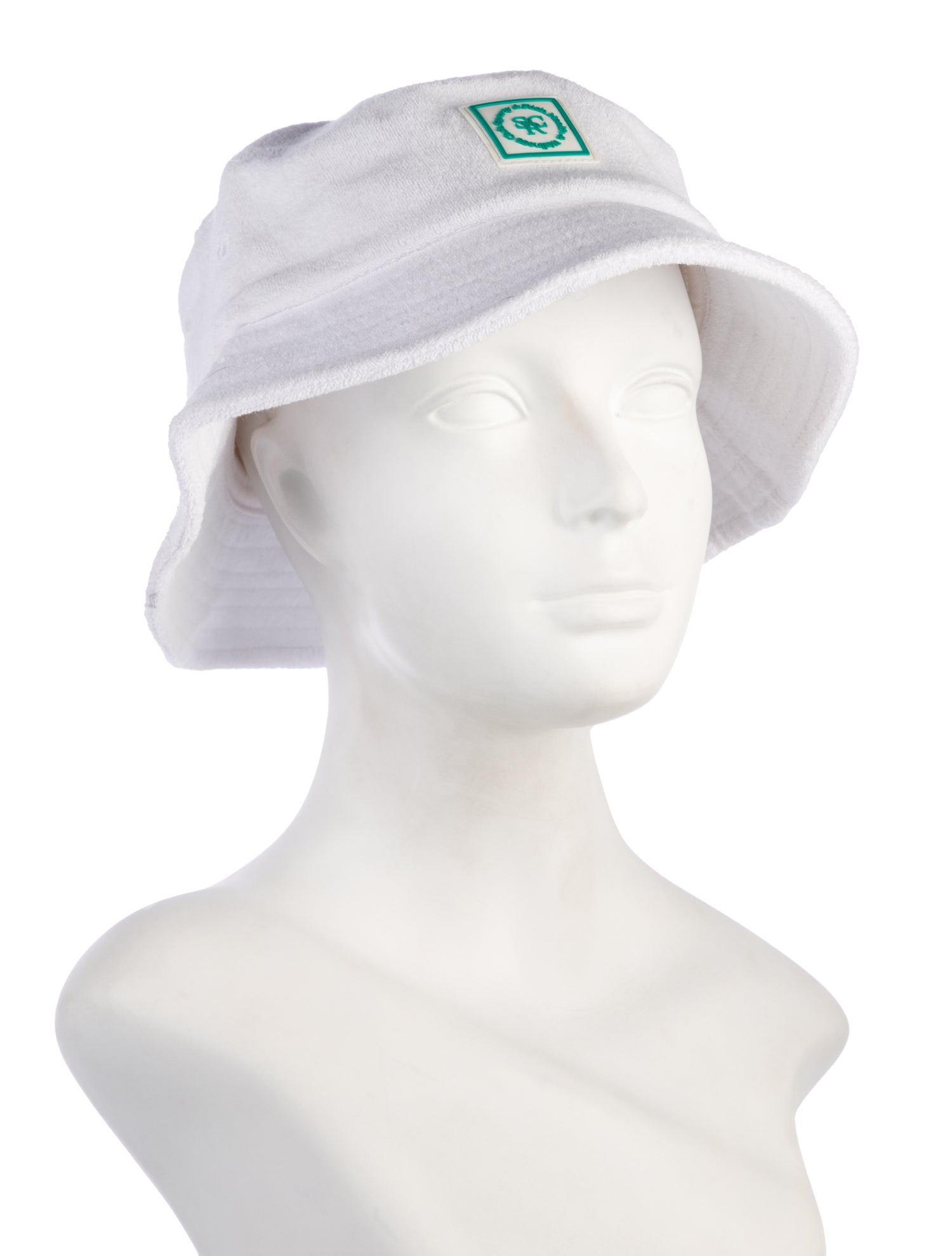 Sporty & Rich white sponge material bucket hat
