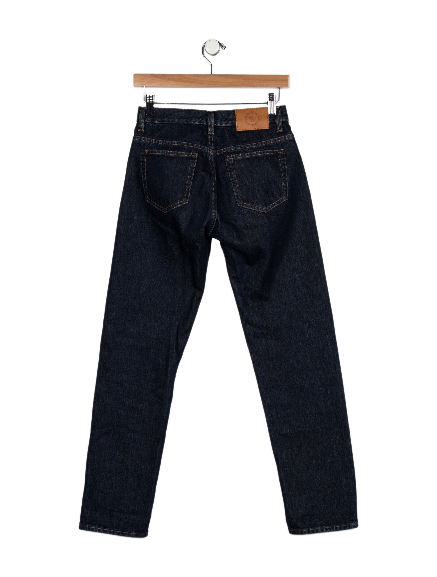 Sporty & Rich Mid-Rise Straight Leg Jeans