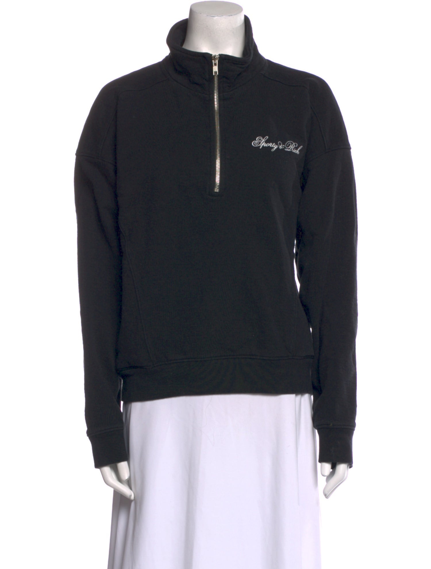 Sporty & Rich Mock Neck Sweater