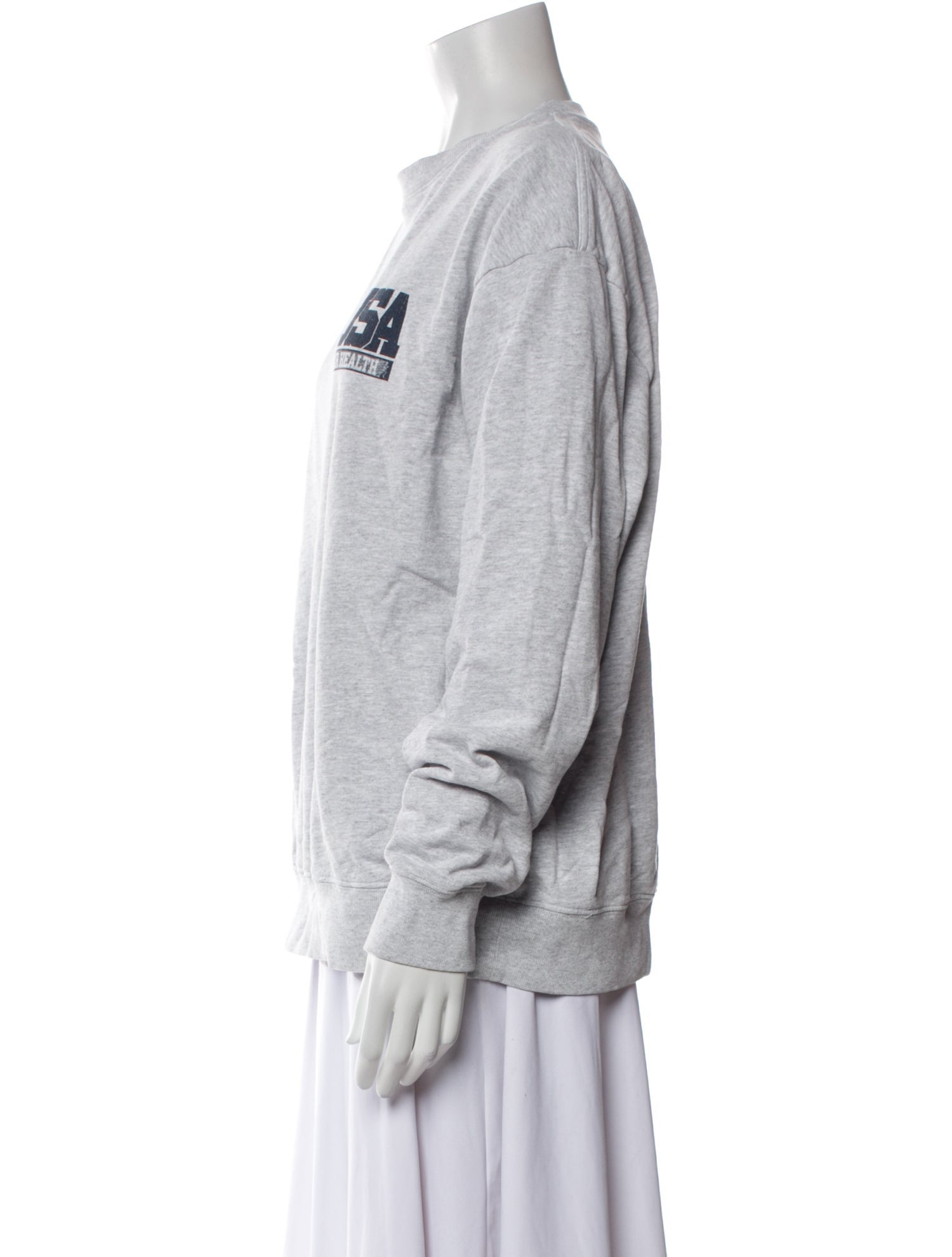 Sporty & Rich Graphic Print Crew Neck Sweatshirt