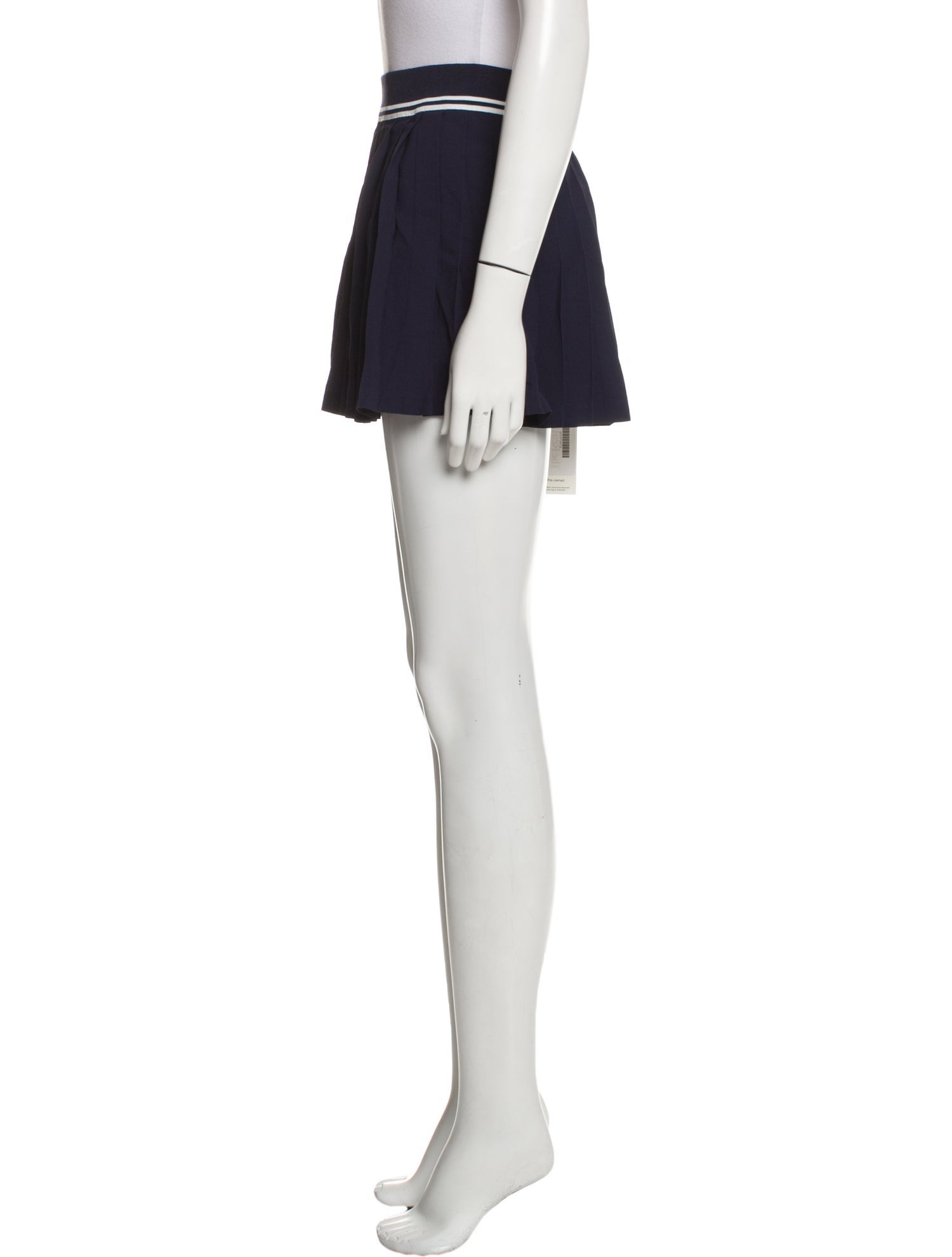 Sporty & Rich Pleated Accents Mini Skirt