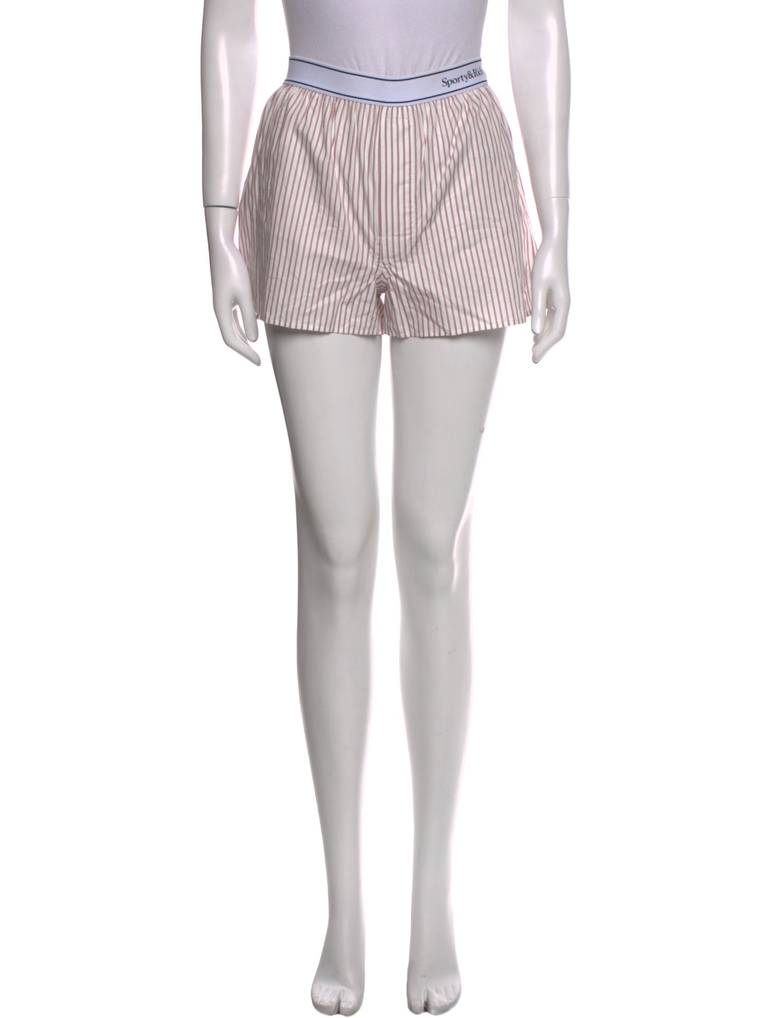 Sporty & Rich Striped Mini Shorts