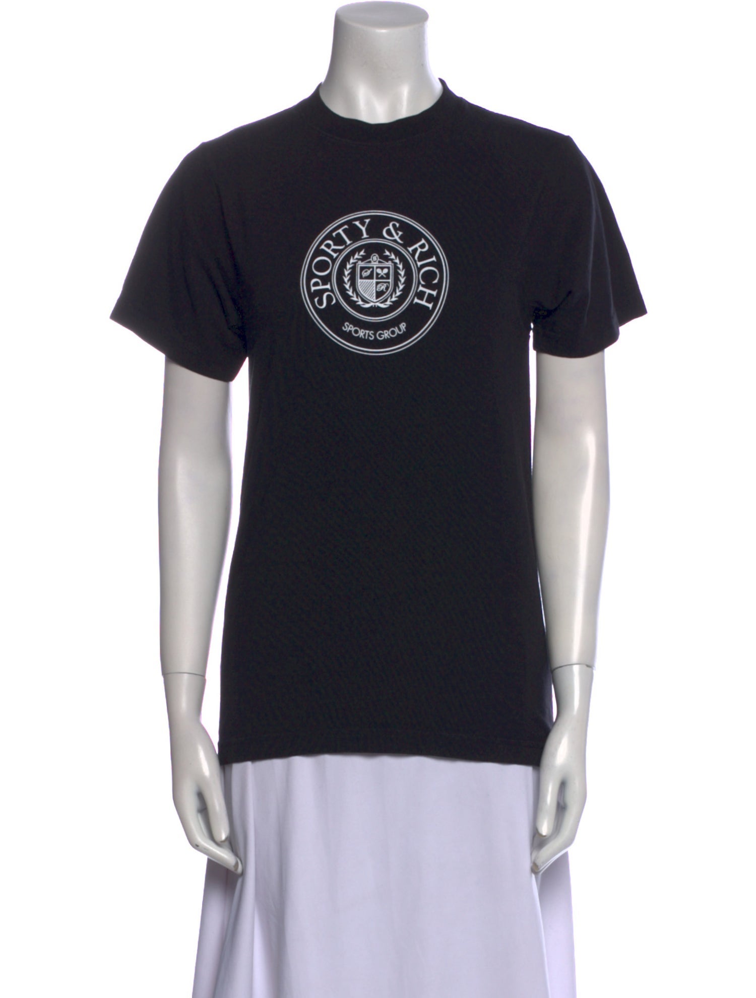 Sporty & Rich Graphic Print Crew Neck T-Shirt w/ Tags