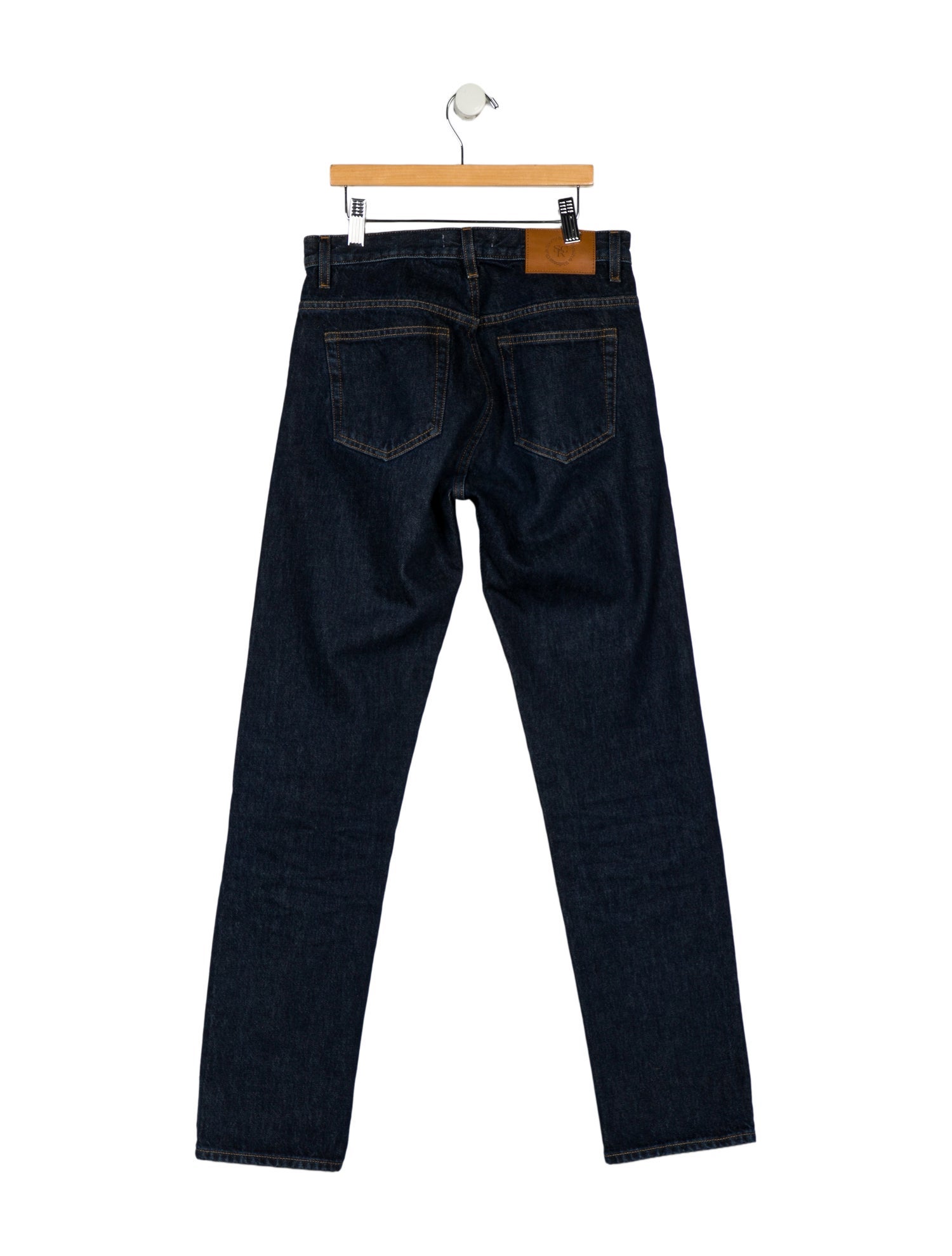 Sporty & Rich Mid-Rise Straight Leg Jeans