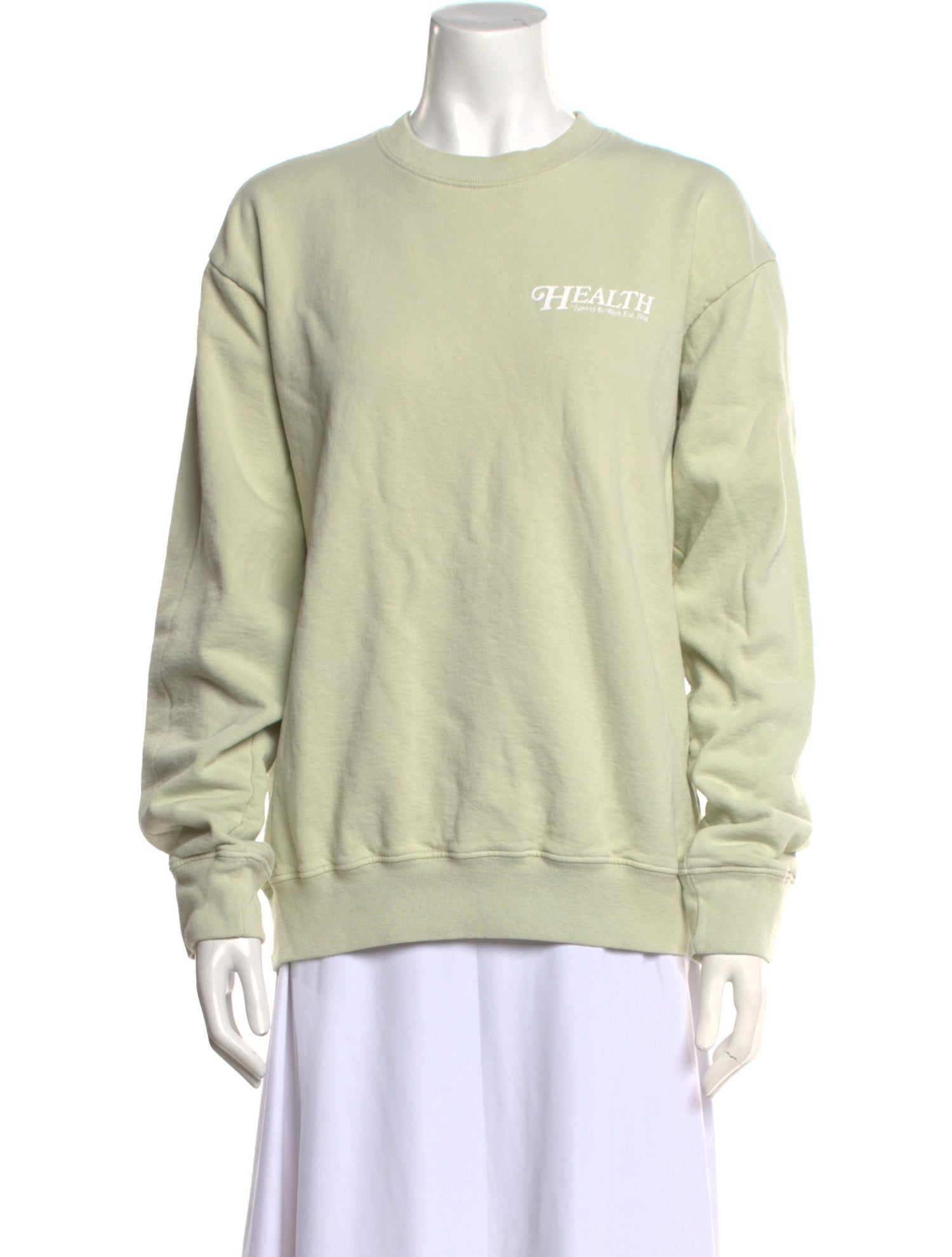 Sporty & Rich Crew Neck Long Sleeve Sweatshirt