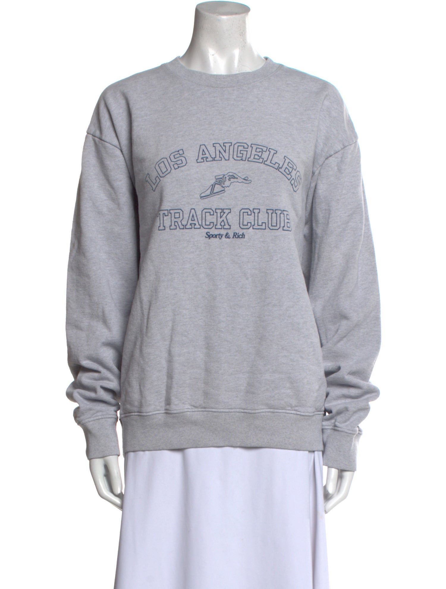 Sporty & Rich Graphic Print Crew Neck Sweatshirt