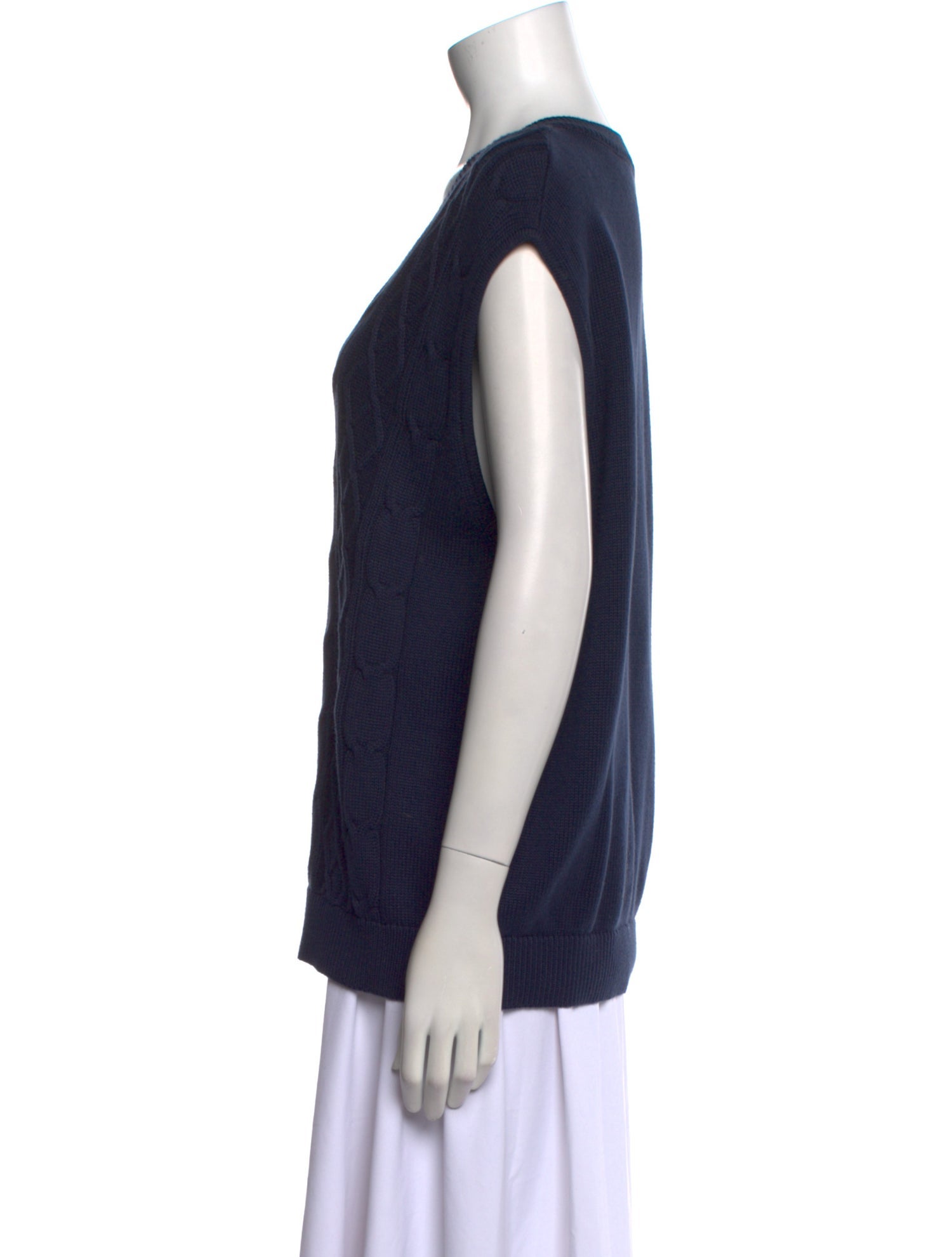 Sporty & Rich Printed V-Neck Sweater