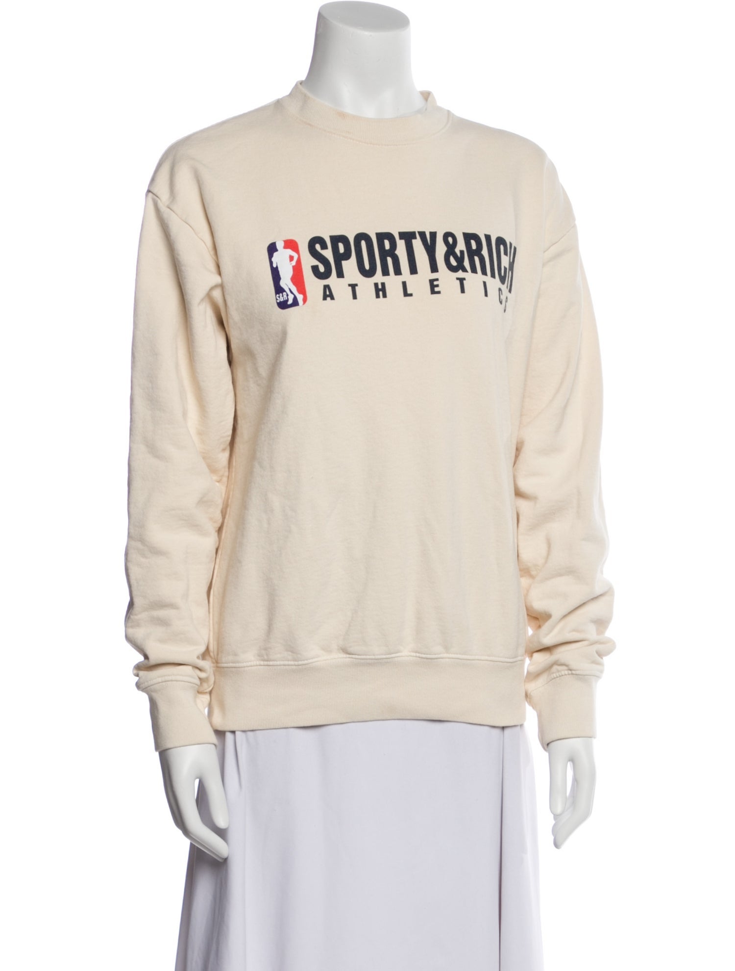 Sporty & Rich Graphic Print Crew Neck Sweatshirt