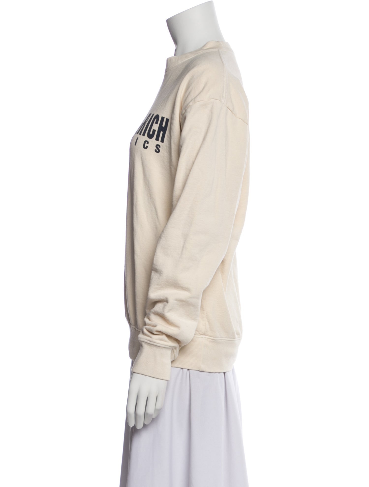 Sporty & Rich Graphic Print Crew Neck Sweatshirt