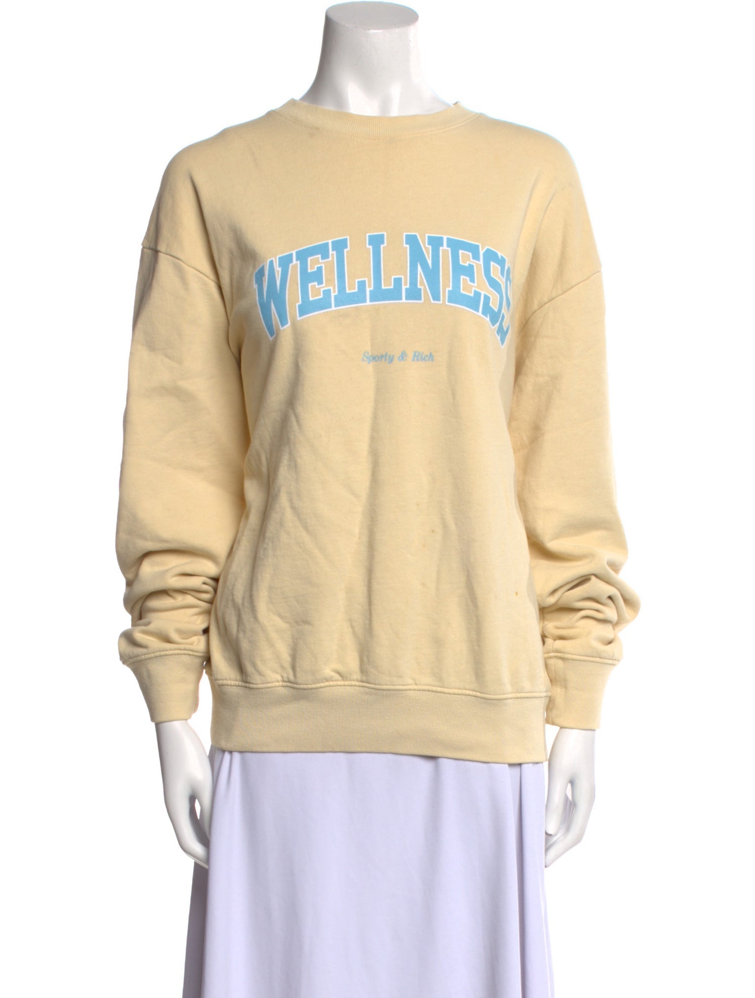 Sporty & Rich Graphic Print Crew Neck Sweatshirt