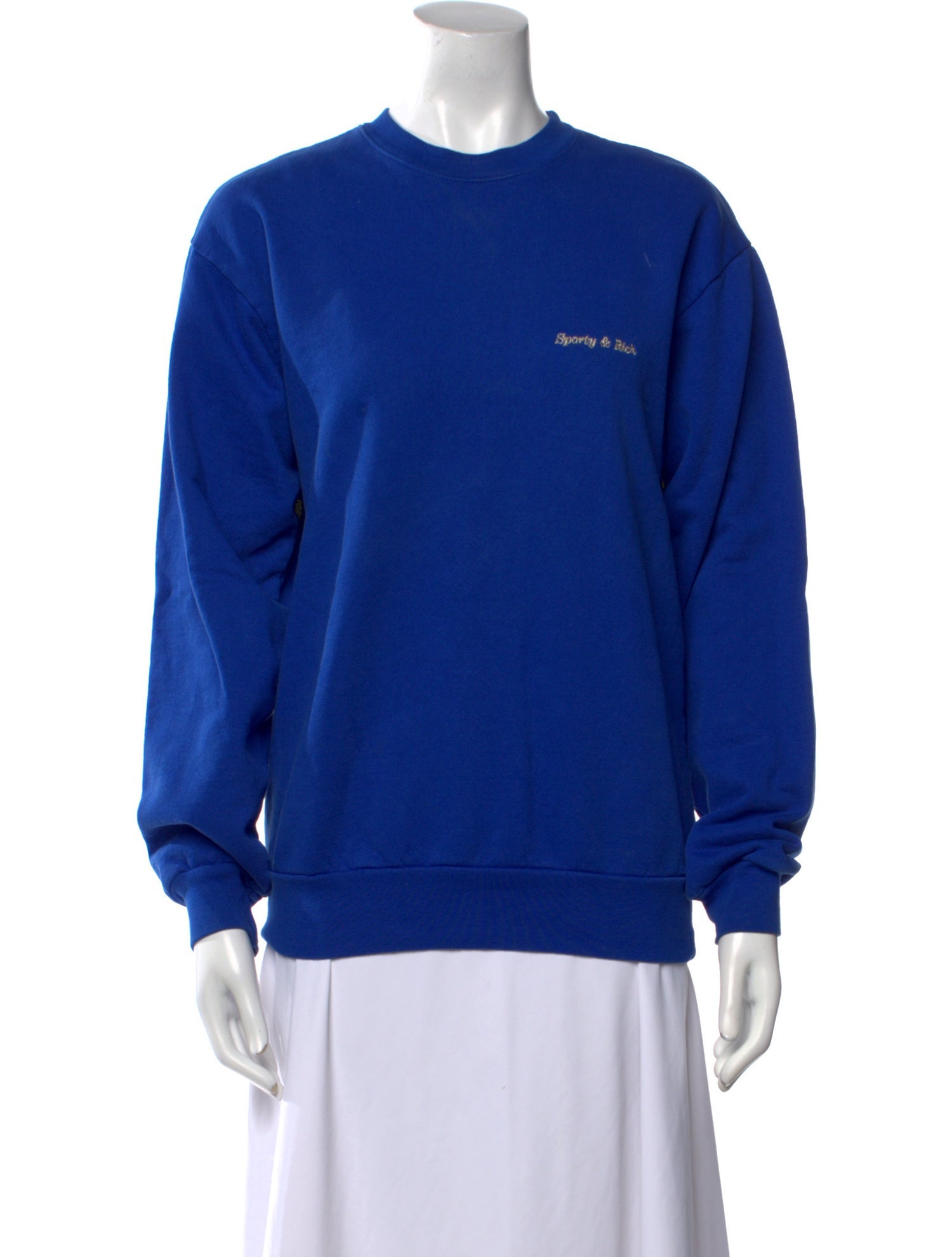 Sporty & Rich Crew Neck Long Sleeve Sweatshirt