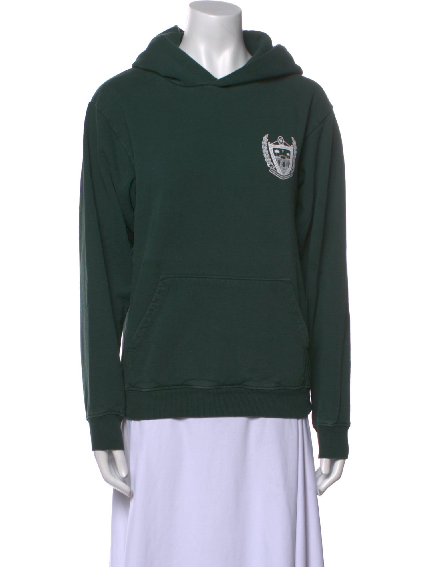 Sporty & Rich Graphic Print Cowl Neck Sweater