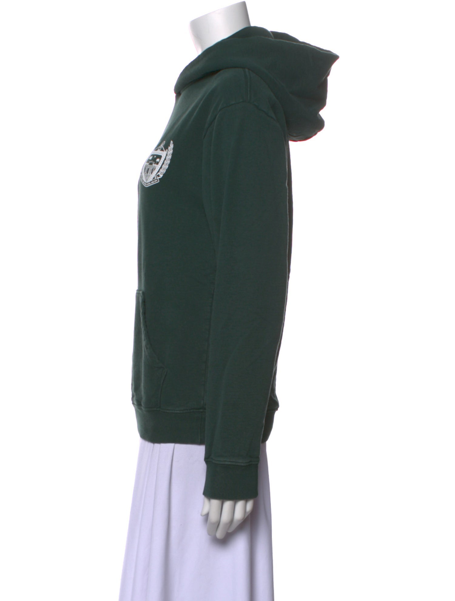 Sporty & Rich Graphic Print Cowl Neck Sweater